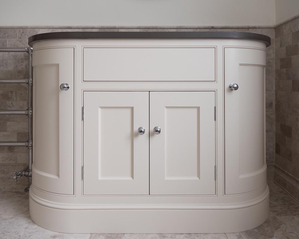 Bathroom Vanity With Curved Front